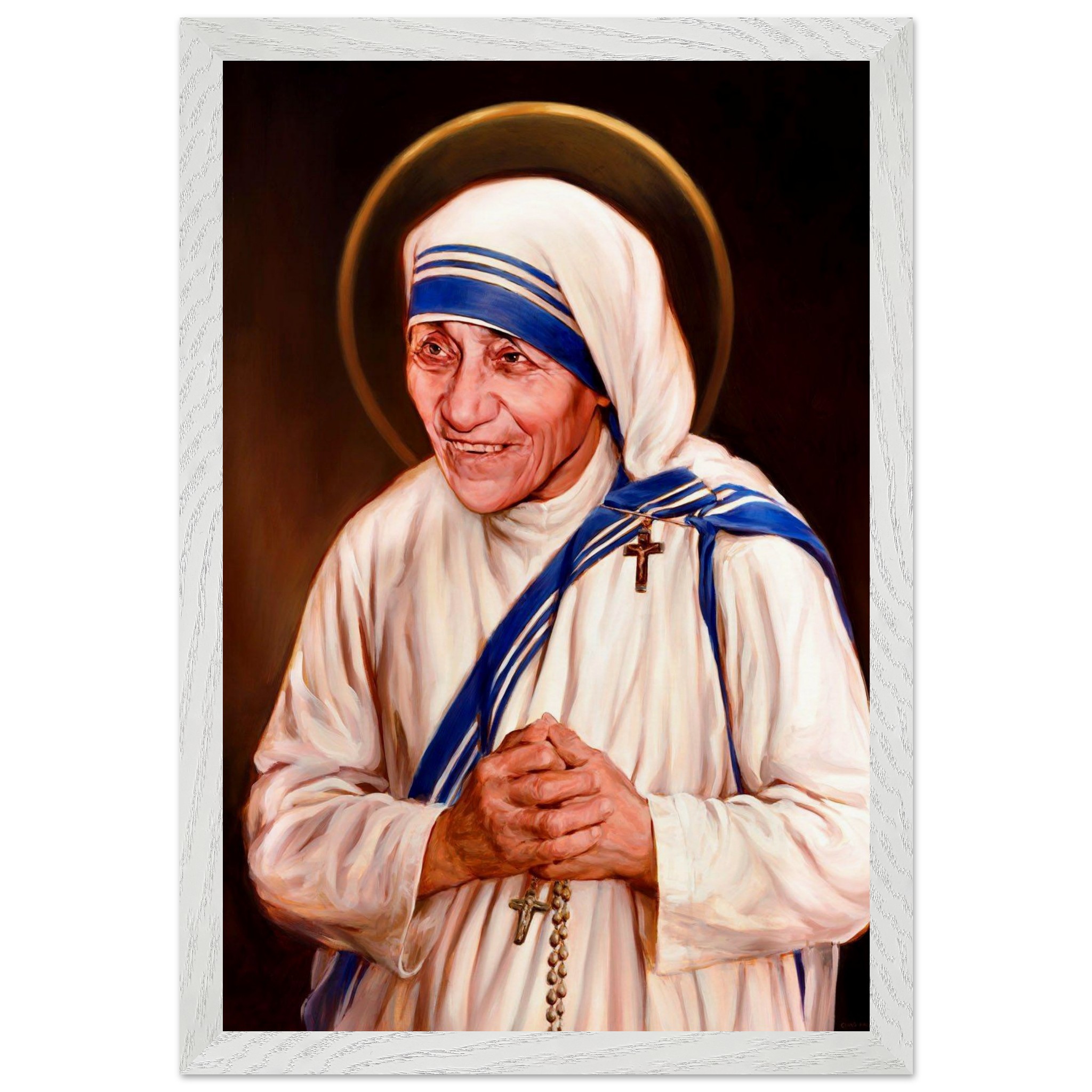 Mother Therasa Premium Wooden Framed Poster With Museum-Quality Matte Paper 30x45 cm / 12x18″